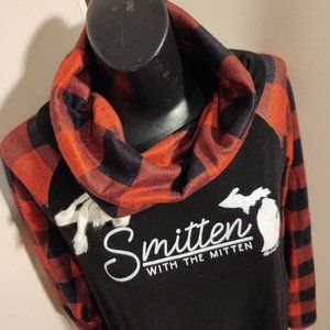 Livn Fresh Smitten With The Mitten Cowlneck Top